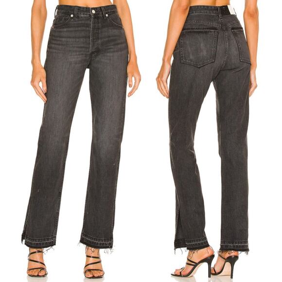 EB Denim Denim - EB DENIM Unraveled Two Split Hem Jeans Grade School Women’s Size 24 Raw Edge